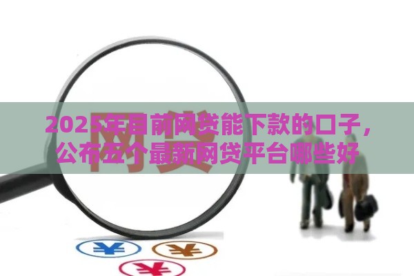 2025年目前网贷能下款的口子，公布五个最新网贷平台哪些好
