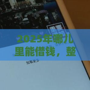 2025年哪儿里能借钱，整理5个最新网贷平台最怕部门