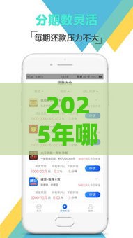 2025年哪个贷款好下款额度大，整合五个最新网上借款平台借钱靠谱