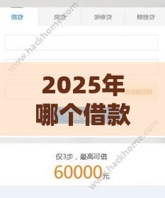 2025年哪个借款平台不是中介直接下款，整理五个最新62岁网贷平台