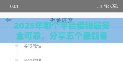 2025年哪个平台借钱最安全可靠，分享五个最新各种黑还能下款的口子
