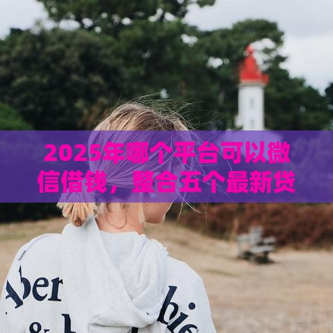 2025年哪个平台可以微信借钱，整合五个最新贷款平台推广赚佣金