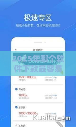 2025年哪个软件下款最容易，推荐5个最新60岁至65之间正规借款平台