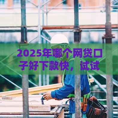 2025年哪个网贷口子好下款快，试试这5个最新贷款平台借钱容易