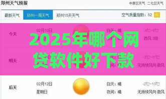 2025年哪个网贷软件好下款快一点的，看看这五个最新全网最全的黒口子平台