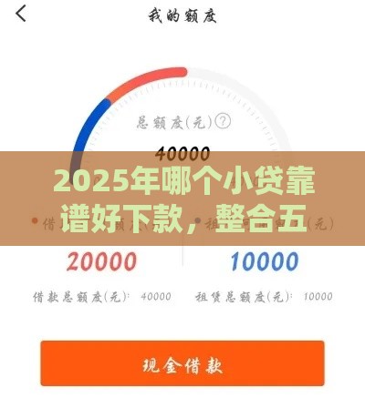 2025年哪个小贷靠谱好下款，整合五个最新无视逾期秒下100%款的口子