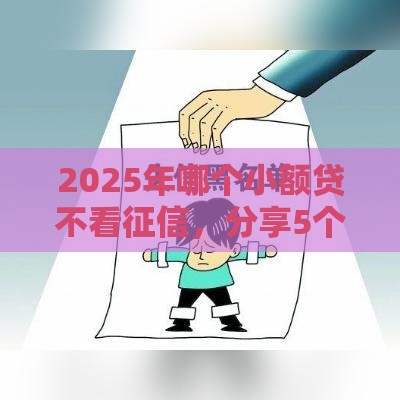2025年哪个小额贷不看征信，分享5个最新资质不好平台可以借100