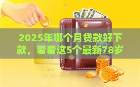 2025年哪个月贷款好下款，看看这5个最新78岁能借款的平台