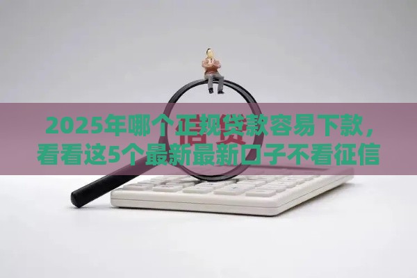2025年哪个正规贷款容易下款，看看这5个最新最新口子不看征信的