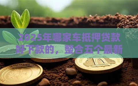 2025年哪家车抵押贷款好下款的，整合五个最新正规贷款平台