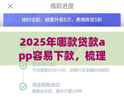 2025年哪款贷款app容易下款，梳理5个最新平台不看征信不看负债好下款