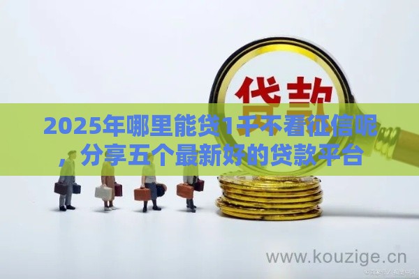 2025年哪里能贷1千不看征信呢，分享五个最新好的贷款平台