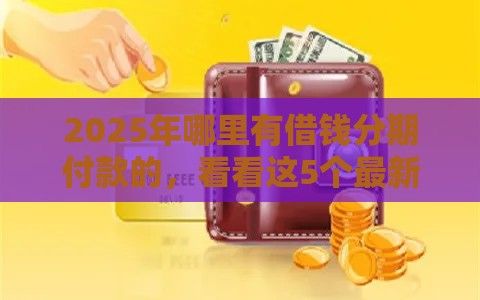 2025年哪里有借钱分期付款的，看看这5个最新贷款平台电话
