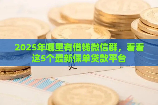 2025年哪里有借钱微信群，看看这5个最新保单贷款平台