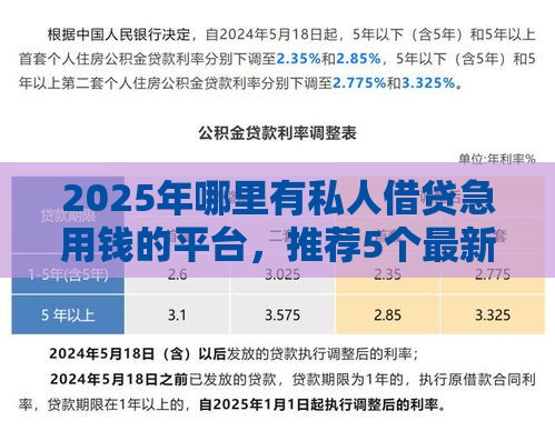 2025年哪里有私人借贷急用钱的平台,推荐5个最新20岁贷款平台 2025年哪里有私人借贷急用钱的平台,推荐5个最新20岁贷款平台