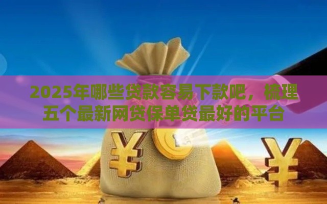 2025年哪些贷款容易下款吧，梳理五个最新网贷保单贷最好的平台