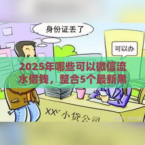 2025年哪些可以微信流水借钱，整合5个最新黑户网贷必下款的平台