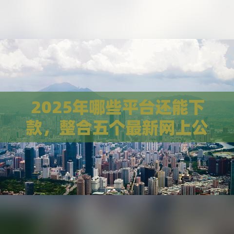 2025年哪些平台还能下款，整合五个最新网上公积金贷款平台