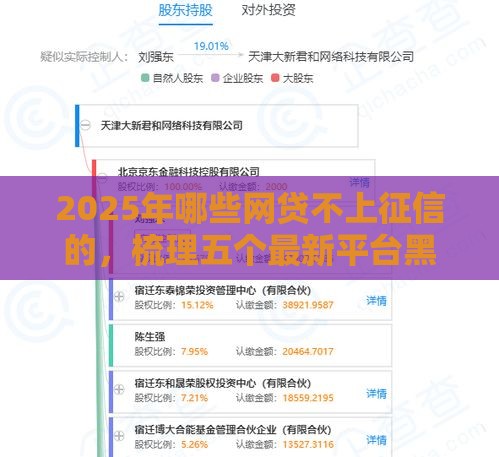 2025年哪些网贷不上征信的，梳理五个最新平台黑户可以下款的那种