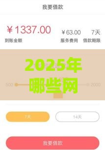 2025年哪些网贷容易通过下款，公布五个最新网贷最容易通过的平台
