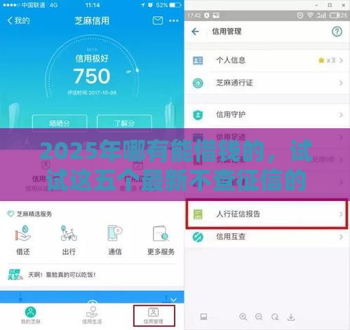 2025年哪有能借钱的，试试这五个最新不查征信的网贷平台