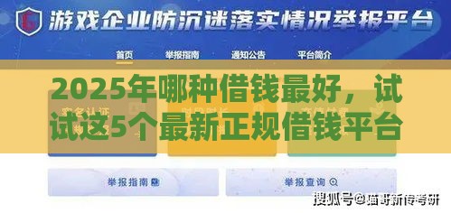 2025年哪种借钱最好，试试这5个最新正规借钱平台