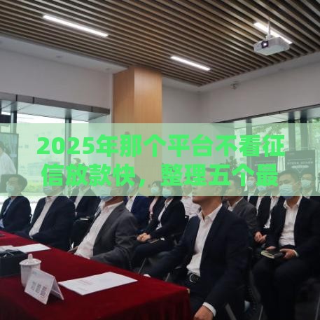 2025年那个平台不看征信放款快，整理五个最新网贷都正规平台