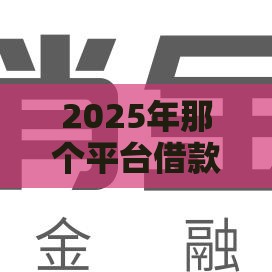 2025年那个平台借款不看征信记录：分享五个2025热门小米贷款平台