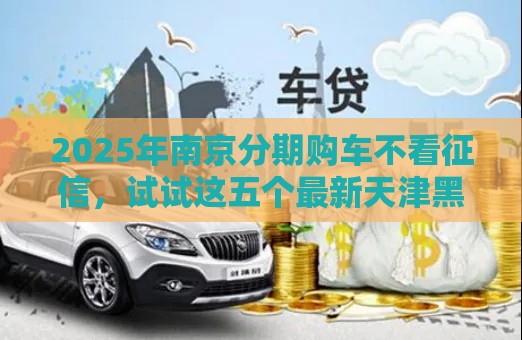 2025年南京分期购车不看征信，试试这五个最新天津黑户必下款的口子