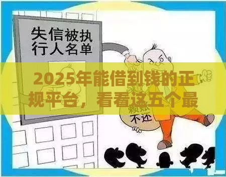 2025年能借到钱的正规平台，看看这五个最新失信人员可以借到钱的软件