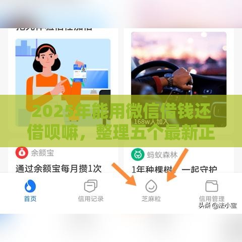 2025年能用微信借钱还借呗嘛，整理五个最新正规不查征信下款的平台