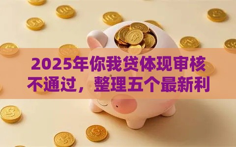 2025年你我贷体现审核不通过，整理五个最新利息最低的贷款平台