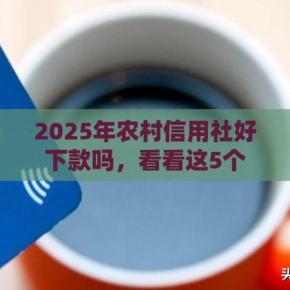 2025年农村信用社好下款吗，看看这5个最新逾期严重负债高能下款的平台
