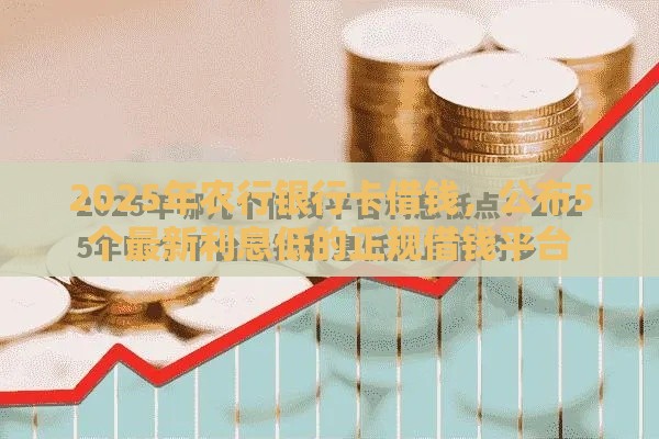 2025年农行银行卡借钱，公布5个最新利息低的正规借钱平台