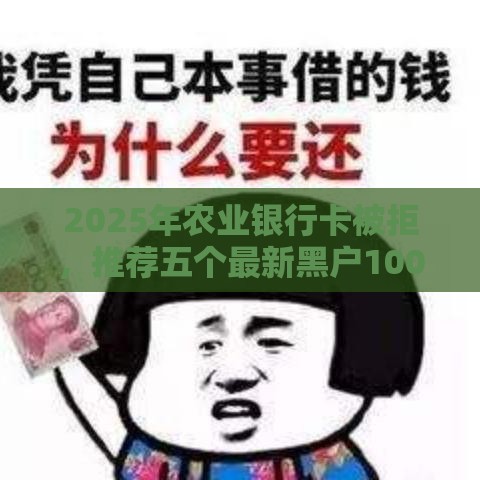 2025年农业银行卡被拒，推荐五个最新黑户1000元必下的口子