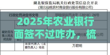 2025年农业银行面签不过咋办，梳理5个最新房产抵押贷款平台好