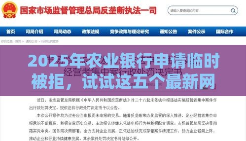 2025年农业银行申请临时被拒，试试这五个最新网贷监管平台