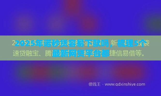 2025年诺秒贷容易下款吗，梳理5个最新网贷平台都