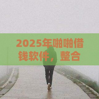 2025年啪啪借钱软件，整合五个最新最新借钱的平台100%能借到