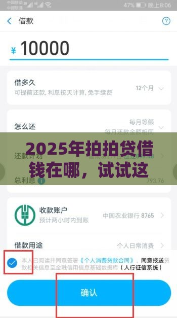 2025年拍拍贷借钱在哪，试试这5个最新免费贷款平台