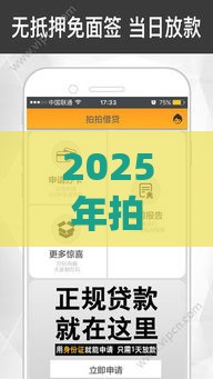 2025年拍拍贷款好下款吗，试试这五个最新平台能贷款