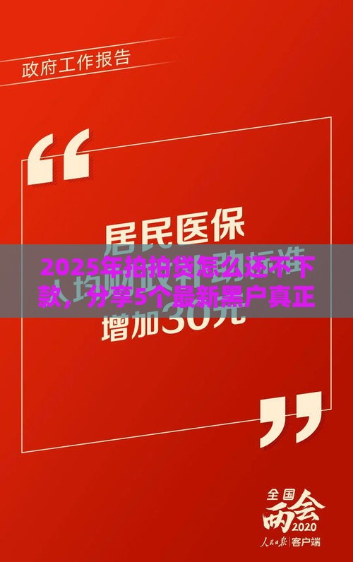 2025年拍拍贷怎么还不下款，分享5个最新黑户真正能借到款的口子