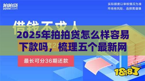 2025年拍拍贷怎么样容易下款吗,梳理五个最新网络借钱平台 2025年拍拍贷怎么样容易下款吗,梳理五个最新网络借钱平台