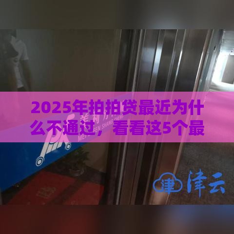 2025年拍拍贷最近为什么不通过，看看这5个最新不看征信大数据的贷款平台