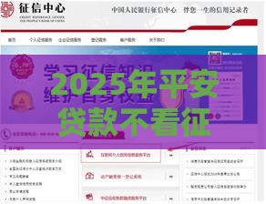 2025年平安贷款不看征信能过吗，整理5个最新分期贷款平台