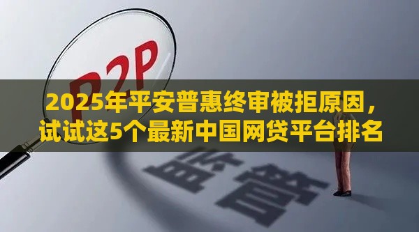 2025年平安普惠终审被拒原因，试试这5个最新中国网贷平台排名不分先后