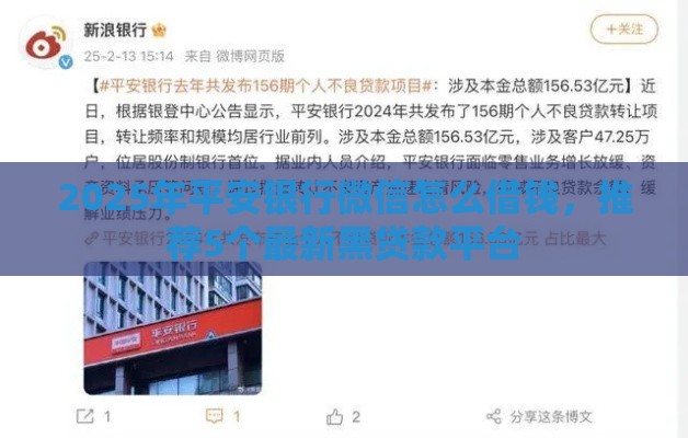 2025年平安银行微信怎么借钱，推荐5个最新黑贷款平台