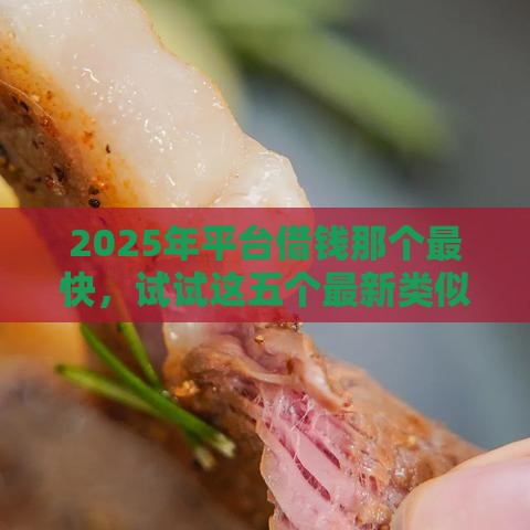 2025年平台借钱那个最快，试试这五个最新类似于贝乐享的口子