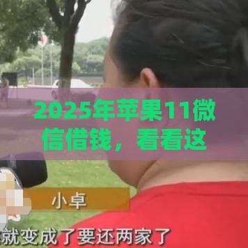 2025年苹果11微信借钱，看看这5个最新平台借钱正规利息最低