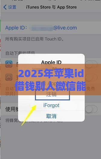 2025年苹果id借钱别人微信能用吗，公布五个最新平台借钱比较容易